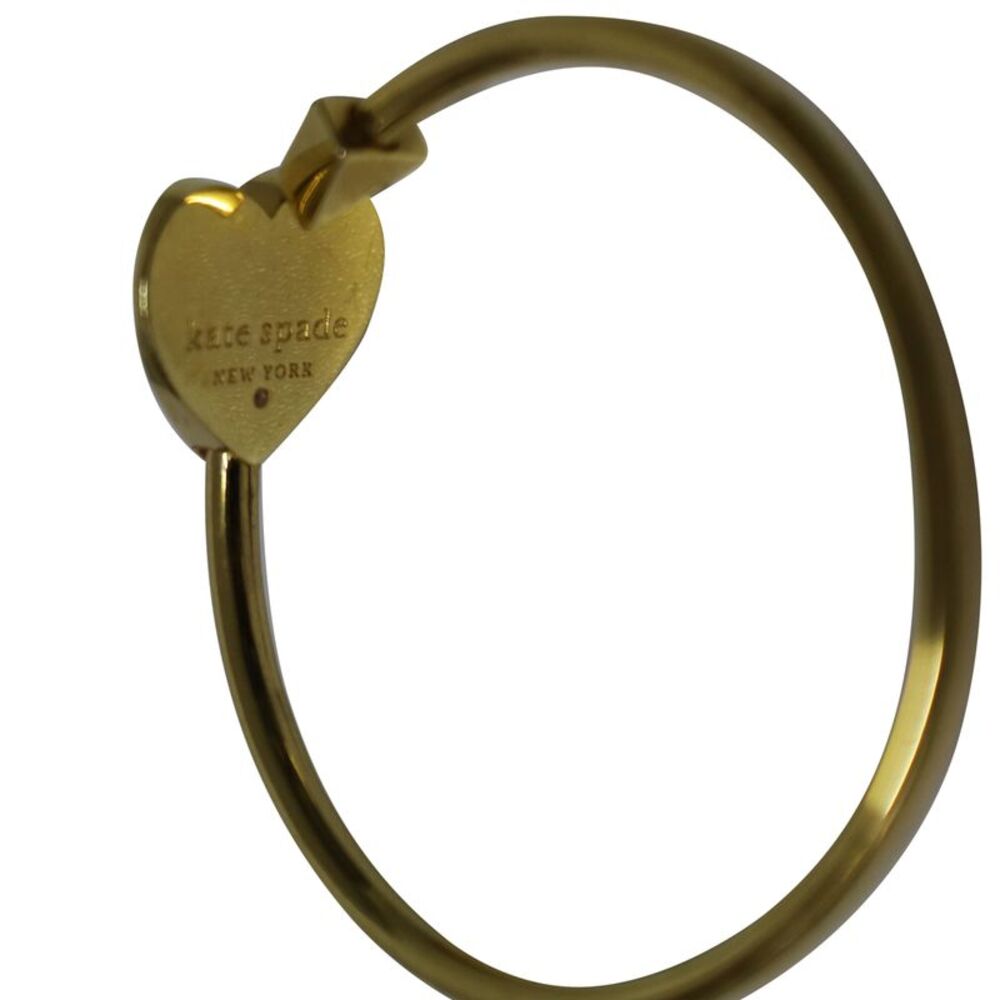 Kate Spade Heritage Spade Enamel Flex Cuff Bracelet in Gold brass - Picture 3 of 6